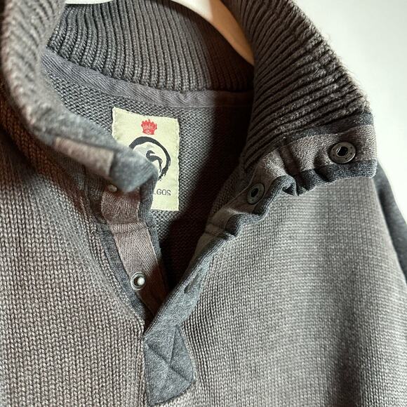 Dosgalgos Gray Knit Long Sleeve Sweater Men's Large - Picture 6 of 6